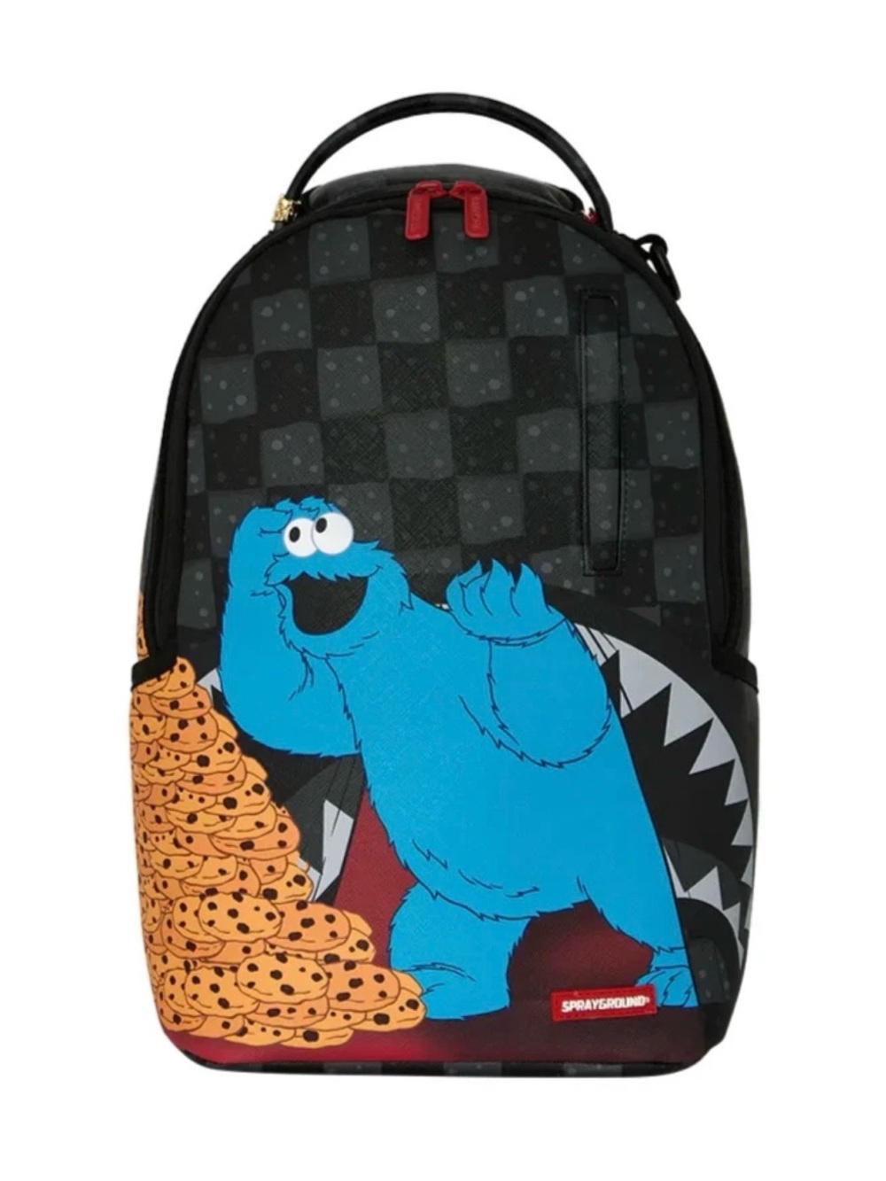 Sprayground Kids Black & Blue Cookie Monster Mini Backpack